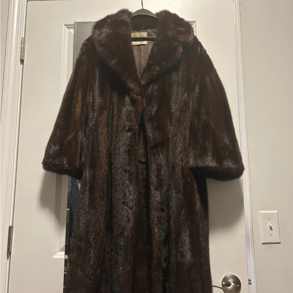 Vintage brown fur coat